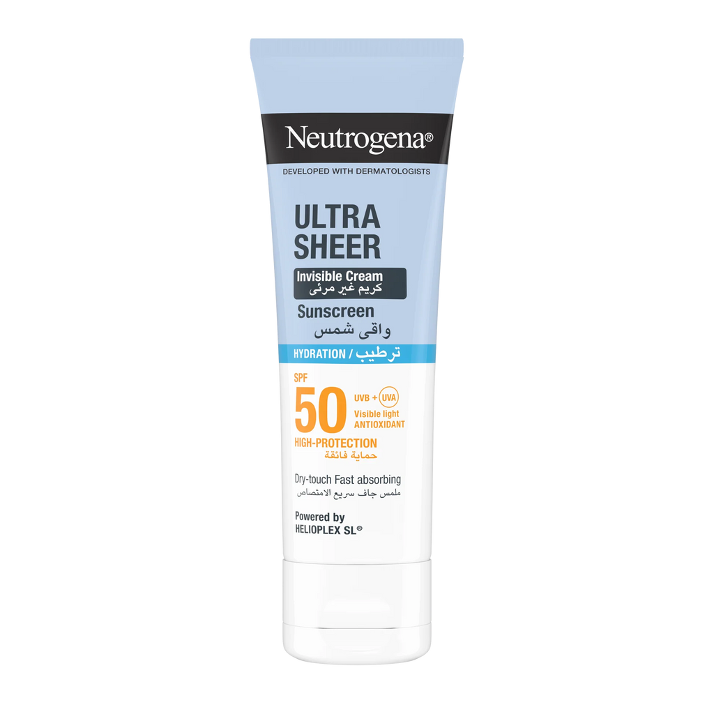 Neutrogena Ultra Sheer Invisible Cream Sunscreen SPF50