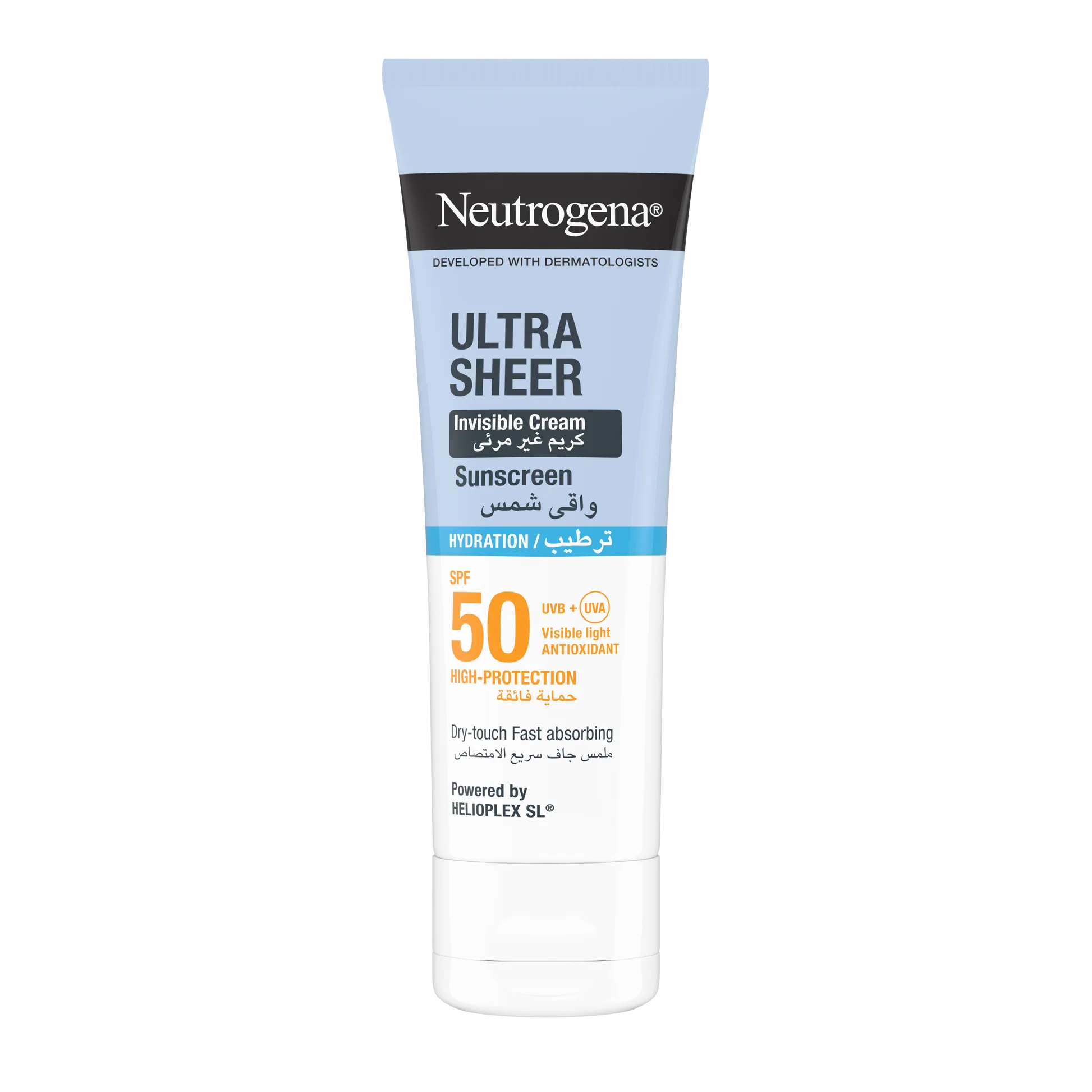 Neutrogena Ultra Sheer Invisible Cream Sunscreen SPF50