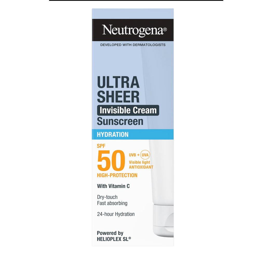 Neutrogena Ultra Sheer Invisible Cream Sunscreen SPF50