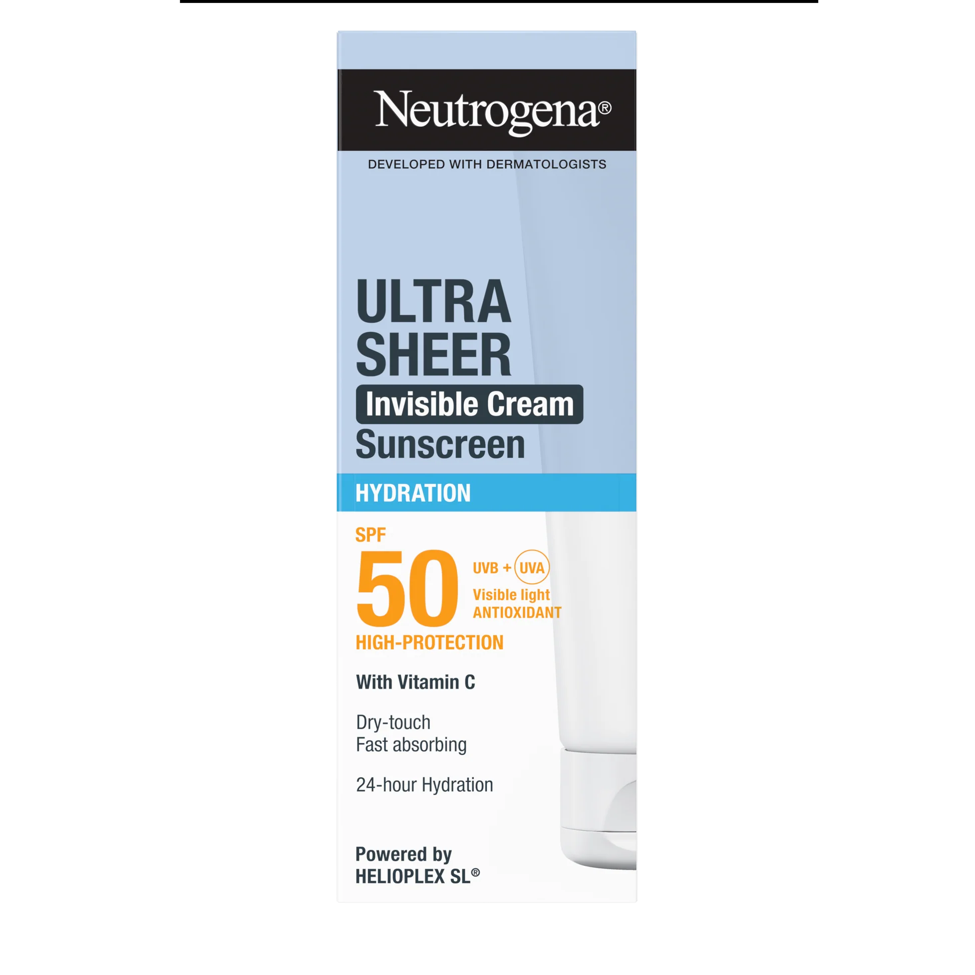 Neutrogena Ultra Sheer Invisible Cream Sunscreen SPF50