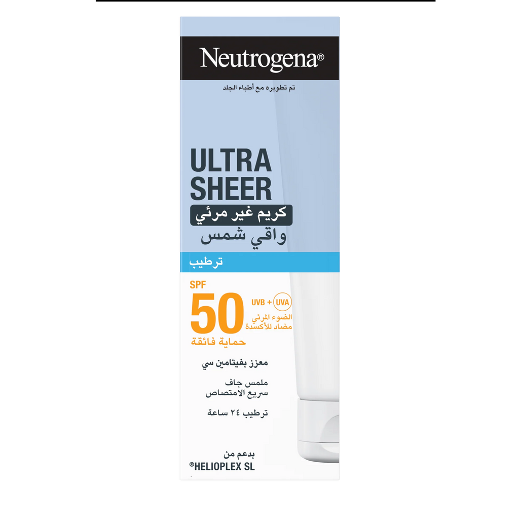 Neutrogena Ultra Sheer Invisible Cream Sunscreen SPF50