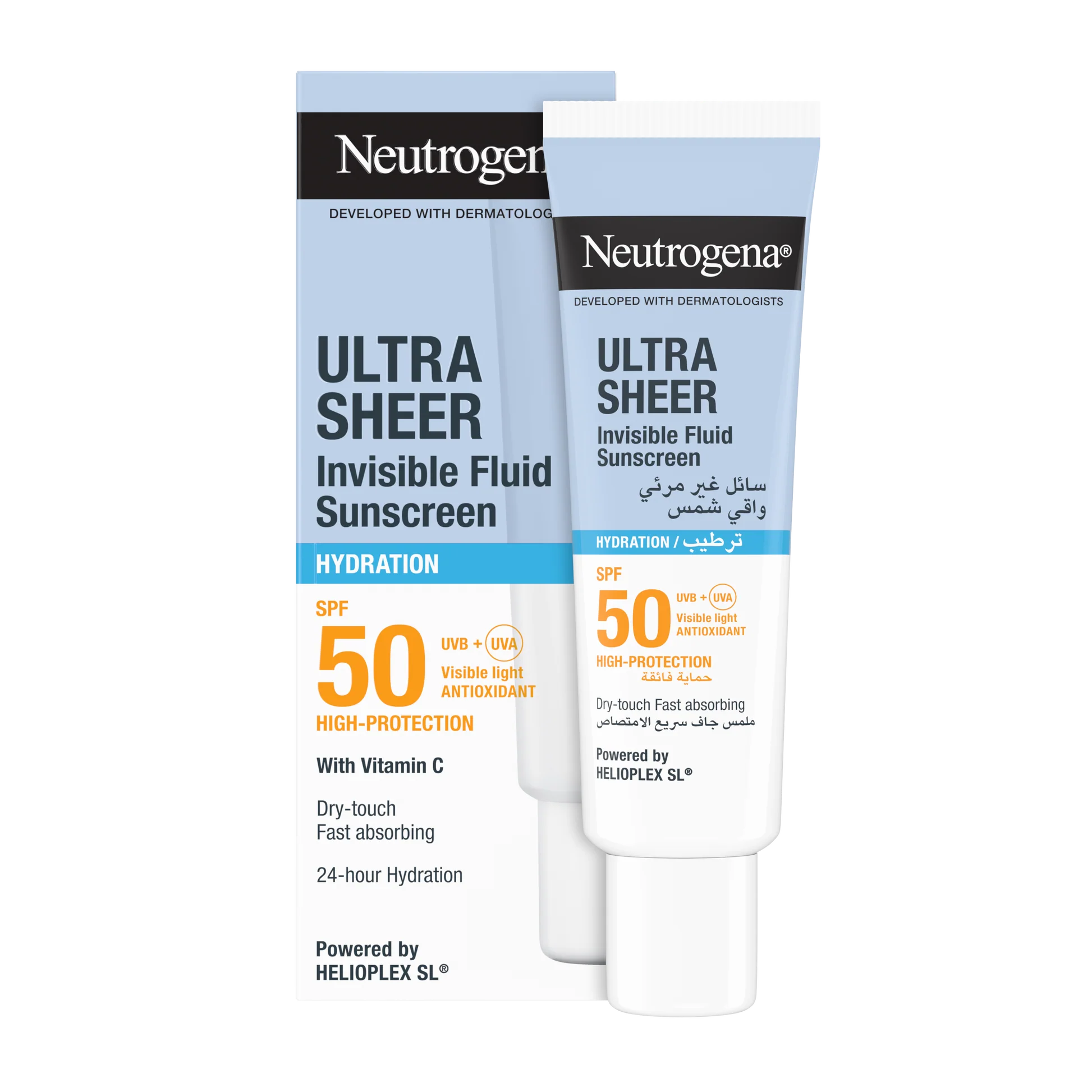 Neutrogena Ultra Sheer Invisible Fluid Sunscreen SPF50