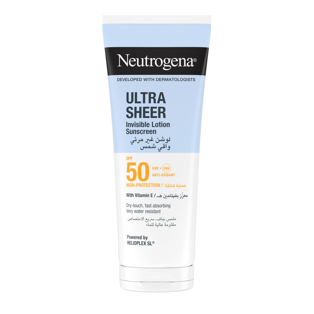 Neutrogena Ultra Sheer Invisible Body Lotion Sunscreen SPF50