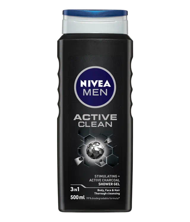 Nivea Men Active Clean 3in1 Shower gel 500ml