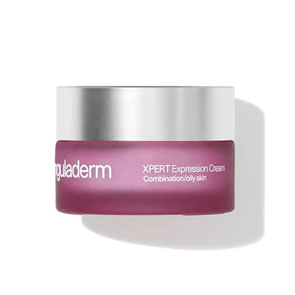 Jar of reguladerm XPERT Expression Cream on a white background