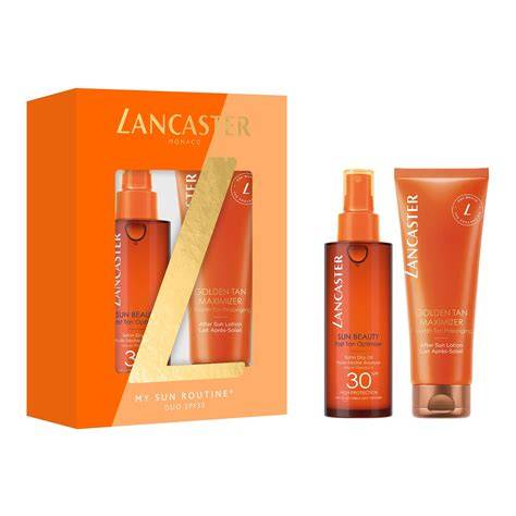 Lancaster Coffret Satin Dry Oil Spf30 150ml+Golden Tan Maximizer 125ml