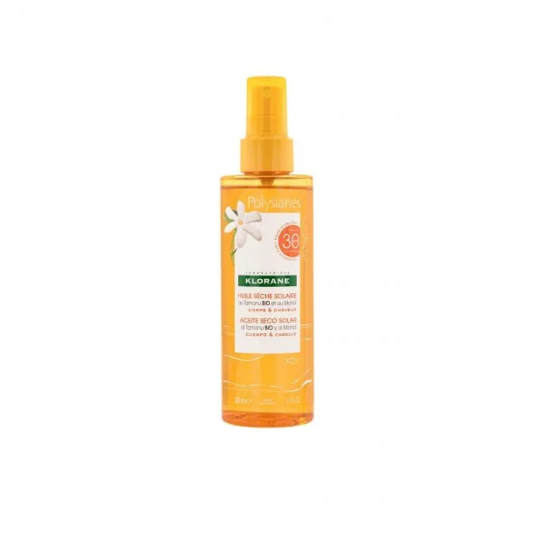 Klorane Polysianes Solar Dry Oil Spf 30 200ml