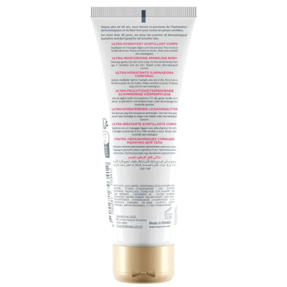 Topicrem Ultra moisturizing sparkling body milk 200ml