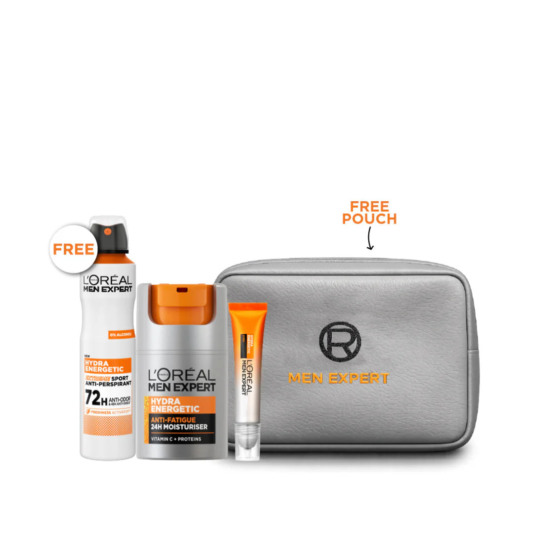 L'Oréal Paris Men Expert Hydra Energetic Duo Bundle + Free Gifts