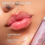 L'Oréal Paris Plump Ambition Hyaluron Lip Oil, 24HR Hydration and Volumizing Shine