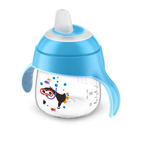 Avent Sip, No Drip Cup 200ml 6m+ Blue - dsonline.me