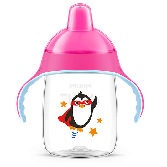 Avent Sip, No Drip Cup 340ml 18m+ Pink - dsonline.me