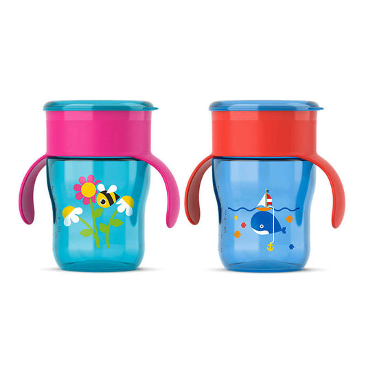 Avent My First Grown Up Cup 260ml 12m+. Red and Purple - dsonline.me
