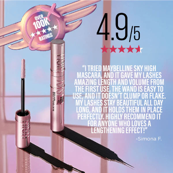 Maybelline Lash Sensational Sky High Mascara - Volumizing & Lengthening