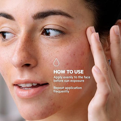 Texture non grasse et mate de la crème SVR Sebiaclear SPF50 – protège efficacement tout en contrôlant la brillance et en prévenant les imperfections