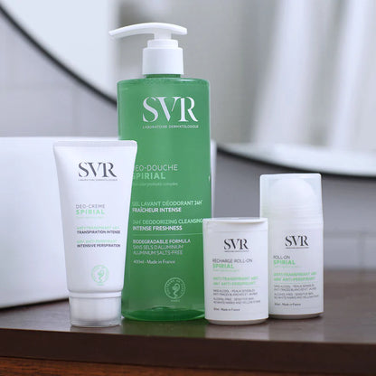SVR Spirial Roll-On 50ml – déodorant anti-transpirant efficace 48h, idéal pour les peaux sensibles, sans traces blanches