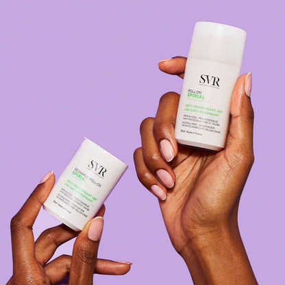 Texture fraîche et légère du déodorant SVR Spirial Roll-On – protège contre les odeurs et l'humidité tout en respectant la peau