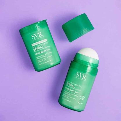 Texture fraîche et légère du déodorant SVR Spirial Végétal – application douce, efficace contre les odeurs et la transpiration
