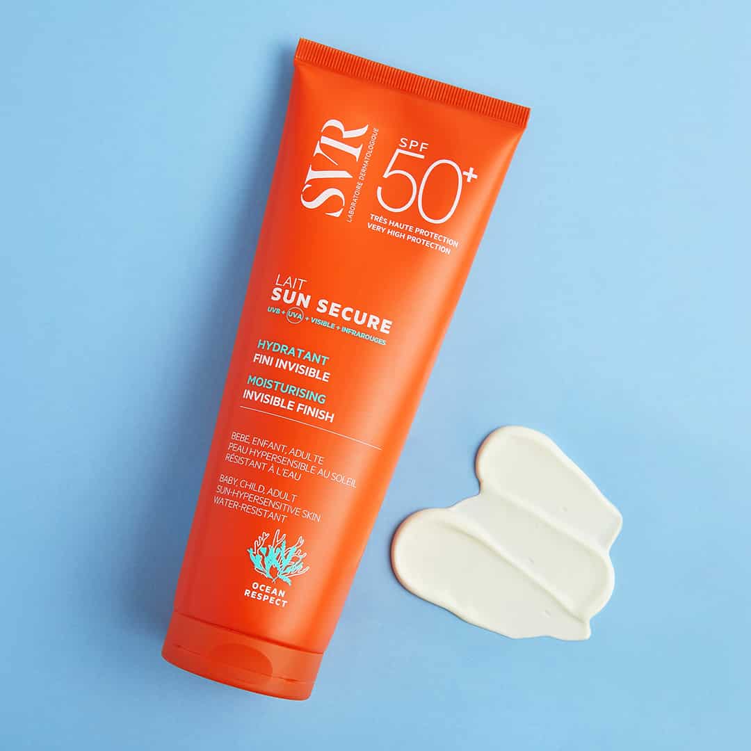 SVR Sun Secure Lait Hydratant Corps SPF50+ 100ml – lait solaire haute protection pour le corps, hydrate et protège les peaux sensibles