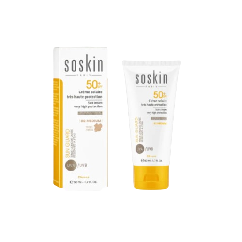 Soskin Sun Cream Tinted [02 Medium] Spf 50+ - dsonline.me