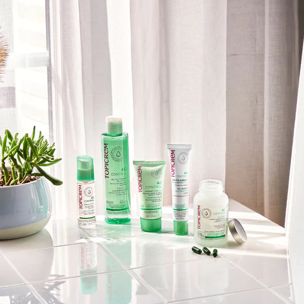 Topicrem AC Purifying Cleansing Gel 200ml – Gentle Foaming Cleanser for Oily and Acne-Prone Skin

