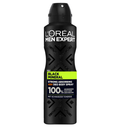 L'Oreal Paris Men Expert Deo Spray Black Earth 150 ml - dsonline.me