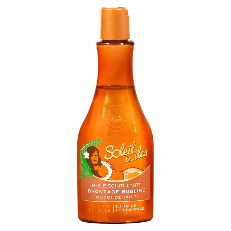 HUILE SCINTILLANTE CORPS MONOI SOLEIL DES ILES PARFUM TIARE 150ML