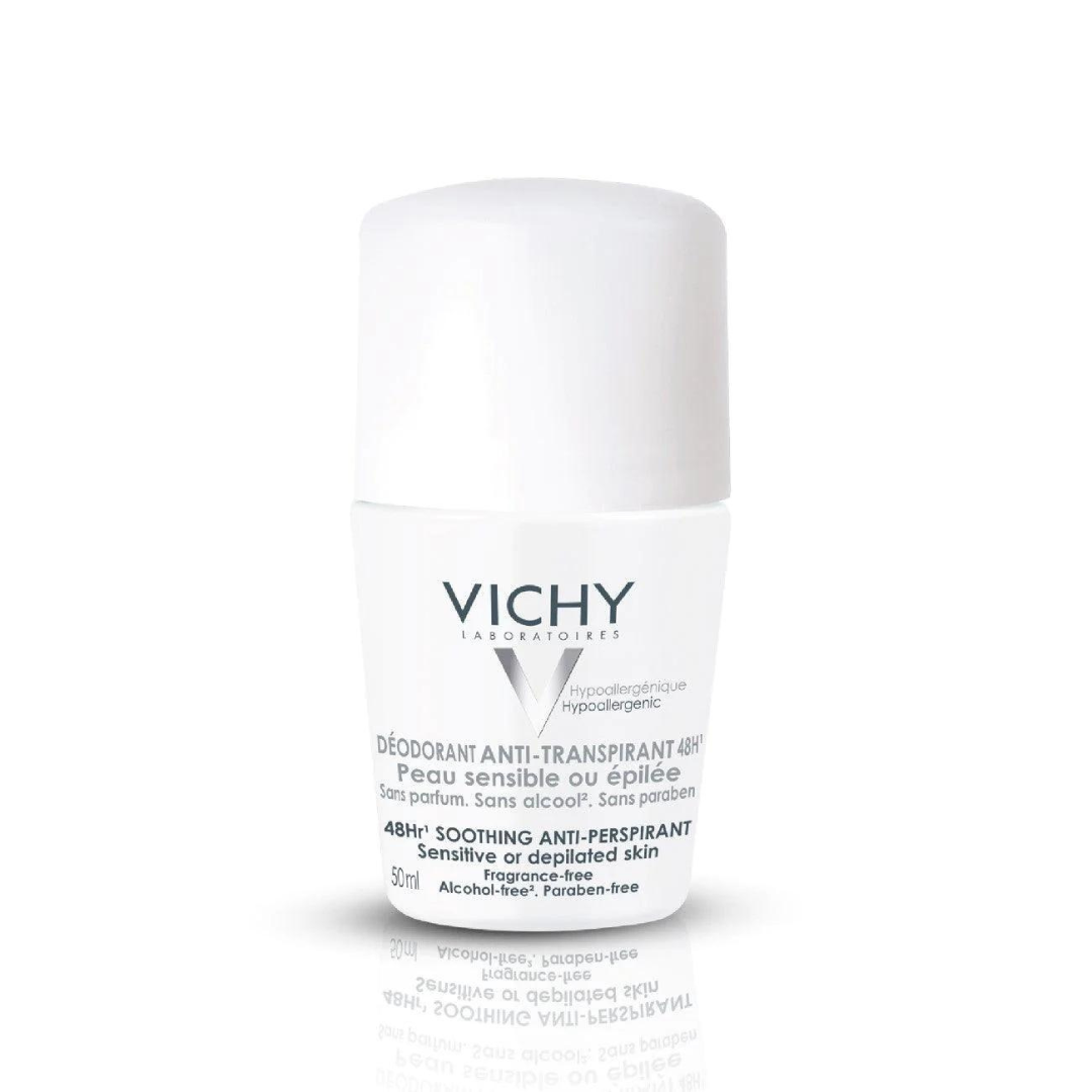 VICHY 48H Soothing Anti-Perspirant Roll-On - Sensitive or Depilated Skin - dsonline.me