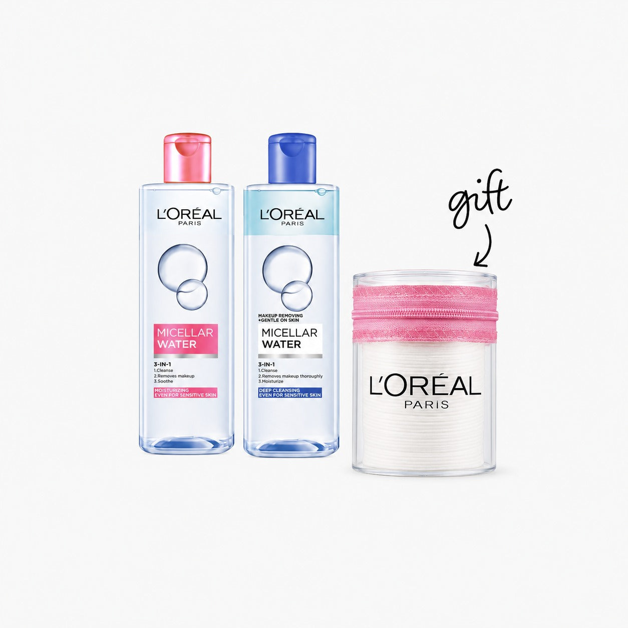 L'Oreal Paris Micellar Waters Buy any 2 – Get a Free Cotton Holder