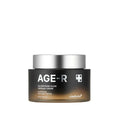 Jar of AGE-R cream with a white background