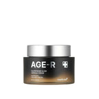 Jar of AGE-R cream with a white background