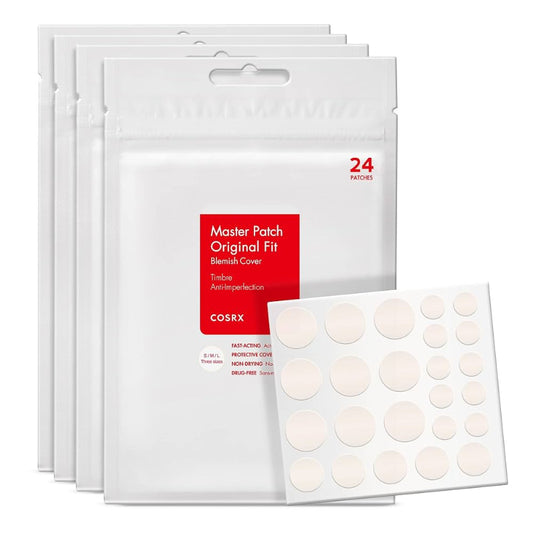 COSRX Master Patch Original Fit blemish cover packaging with patches on a white background