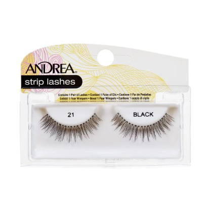Andrea Strip Lashes 21 Black - dsonline.me