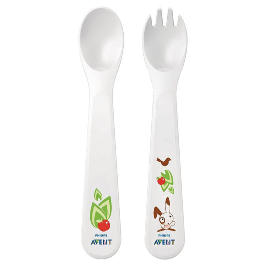 Avent Toddler Fork and Spoon 12m+ - dsonline.me