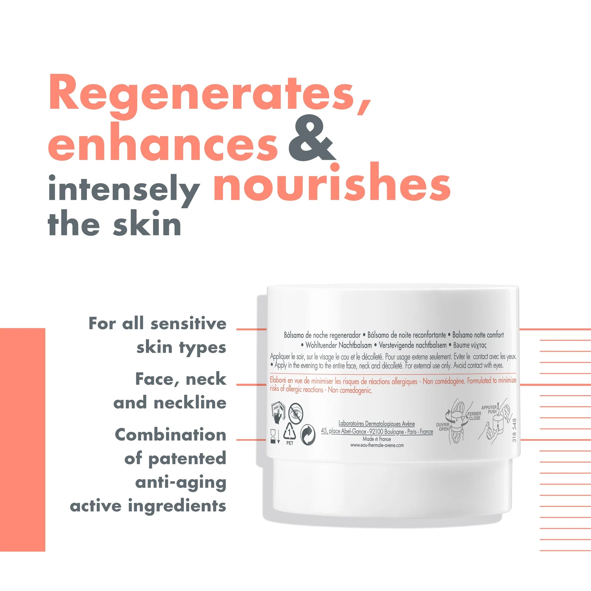 Avene Dermabsolu Nuit Comforting Night Balm 40ml