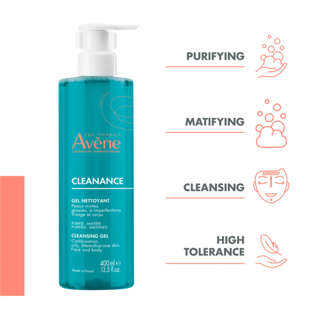Avène Cleanance Acne Cleanser Gel for Oily Skin 400ml