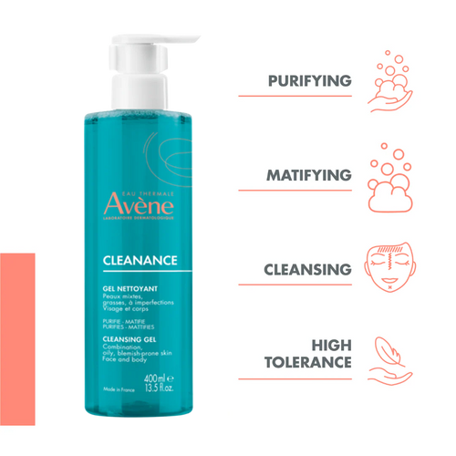 Avène Cleanance Acne Cleanser Gel for Oily Skin 400ml