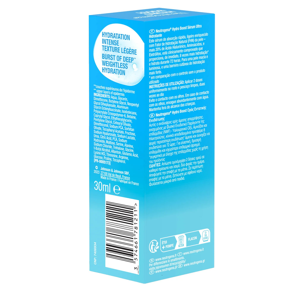 Neutrogena Hydro Boost Serum, 30ml Fragrance- Free