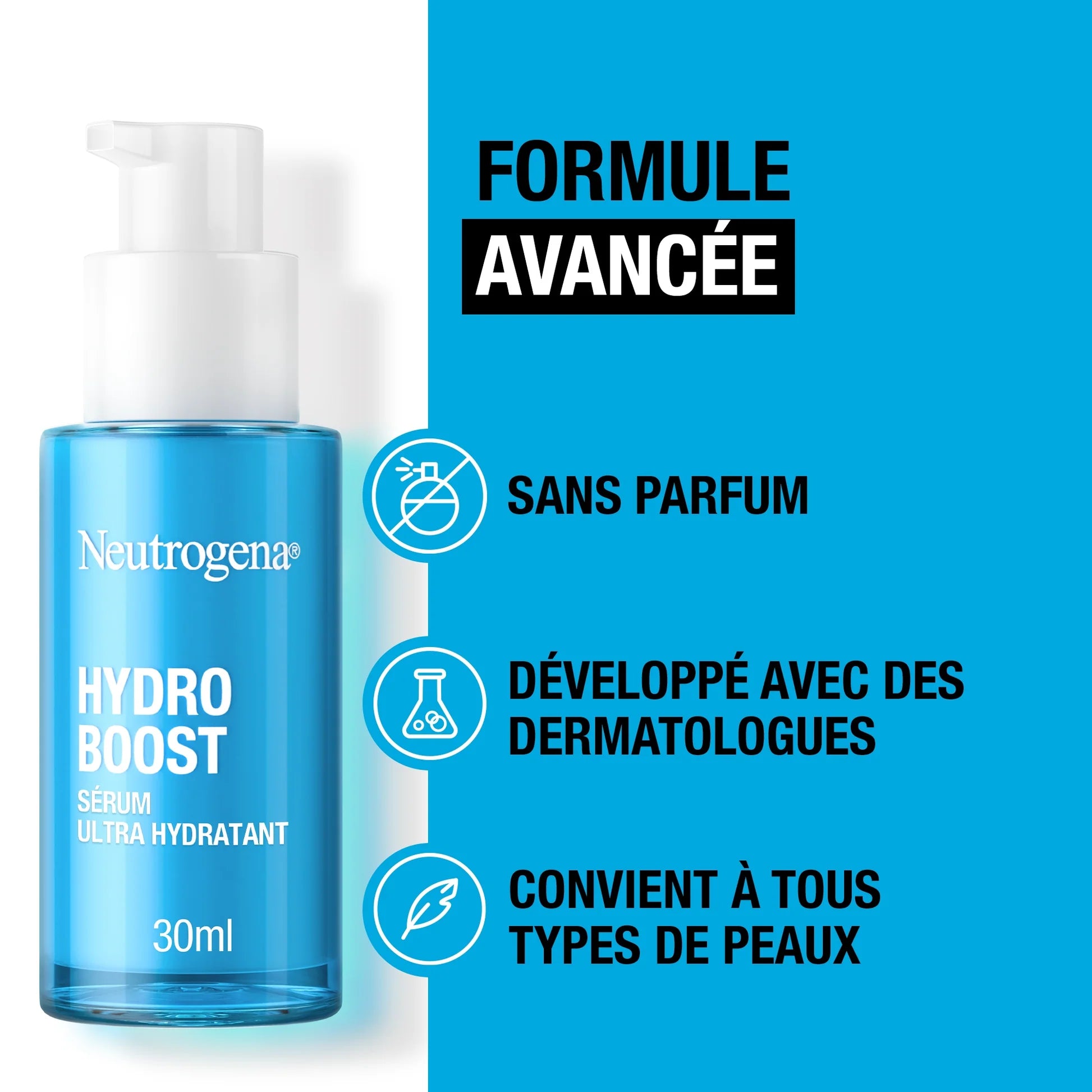 Neutrogena Hydro Boost Serum, 30ml Fragrance- Free