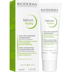 Bioderma Sébium Hydra skincare product and packaging on a white background