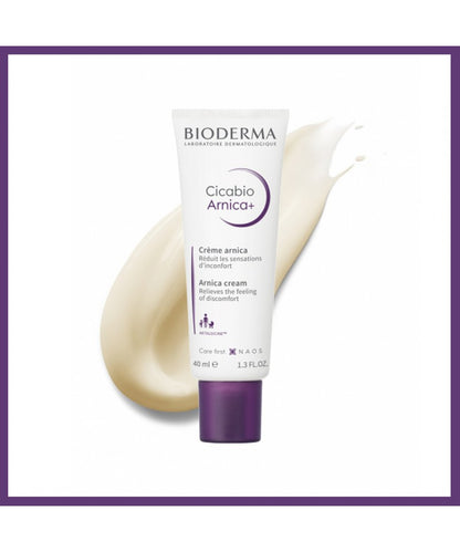 Crème apaisante Bioderma Cicabio Arnica+ 40 ml – réduit les bleus, bosses et ecchymoses, convient aux adultes et enfants, sans parfum ni alcoo