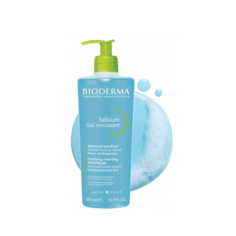 Bioderma Sebium Gel Moussant Pump 500 ML - dsonline.me