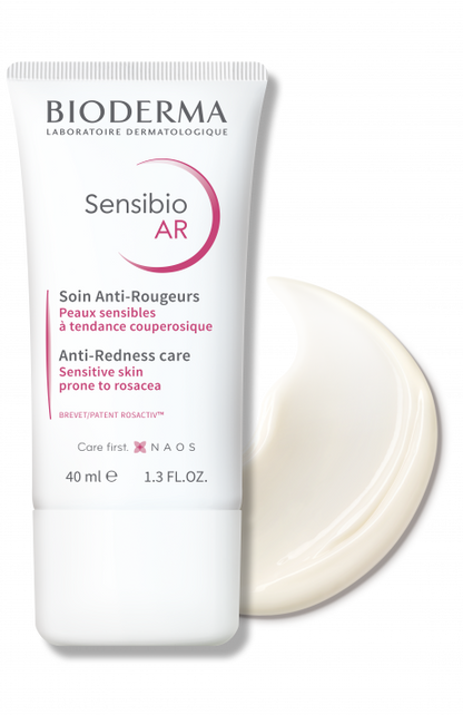 Bioderma Sensibio AR 40 ml – Targeted redness-relief serum for reactive, redness-prone skin featuring patented Rosactiv® complex to soothe and strengthen against visible redness