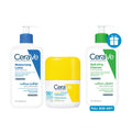 Cerave BUY Moisturising Lotion 236 ML + Hydrating Invisible Fluid Sunscreen, GET Hydrating Cleanser 236ML