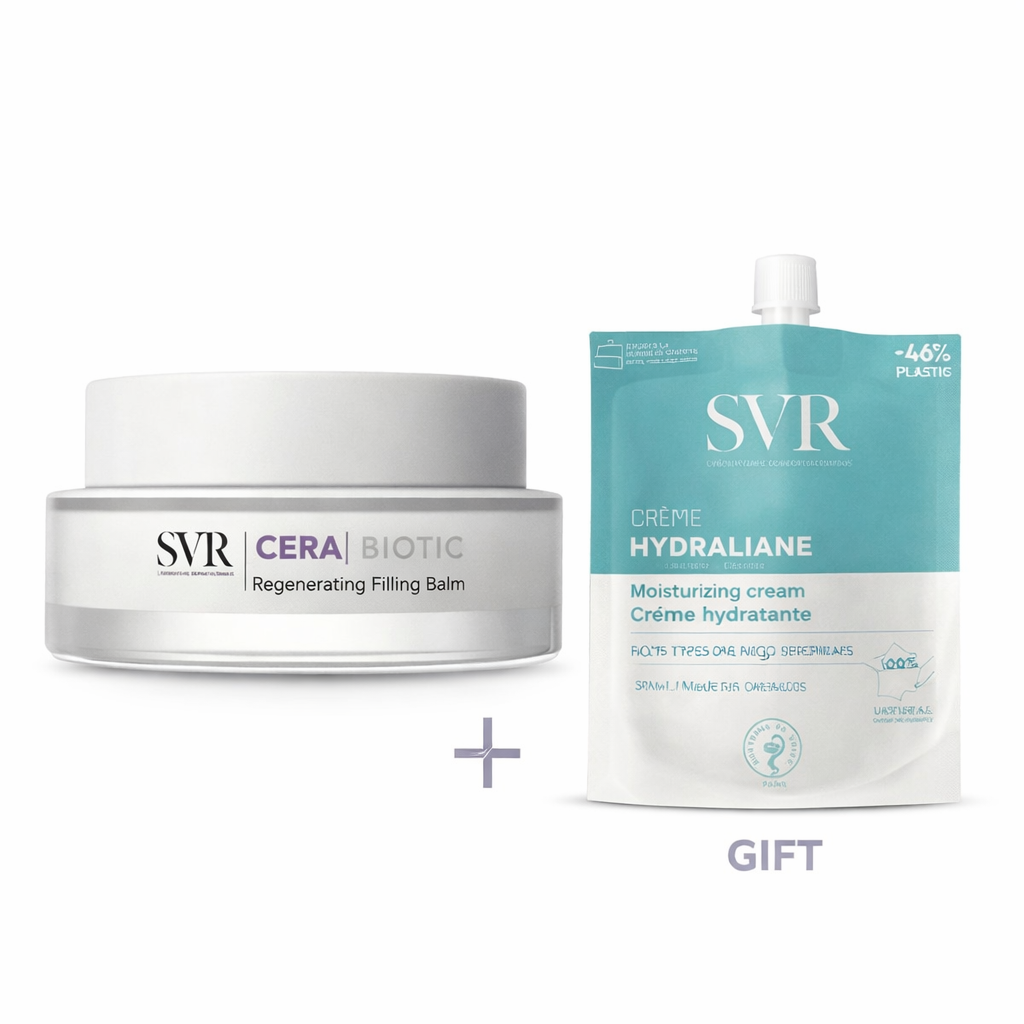 SVR Cera Biotic Regenerating Filling Balm Gift Set + Hydraliane Cream