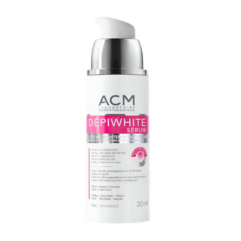 Dépiwhite Intensive Anti-Dark Spot Concentrated Serum for reducing hyperpigmentation and promoting an even skin tone.
