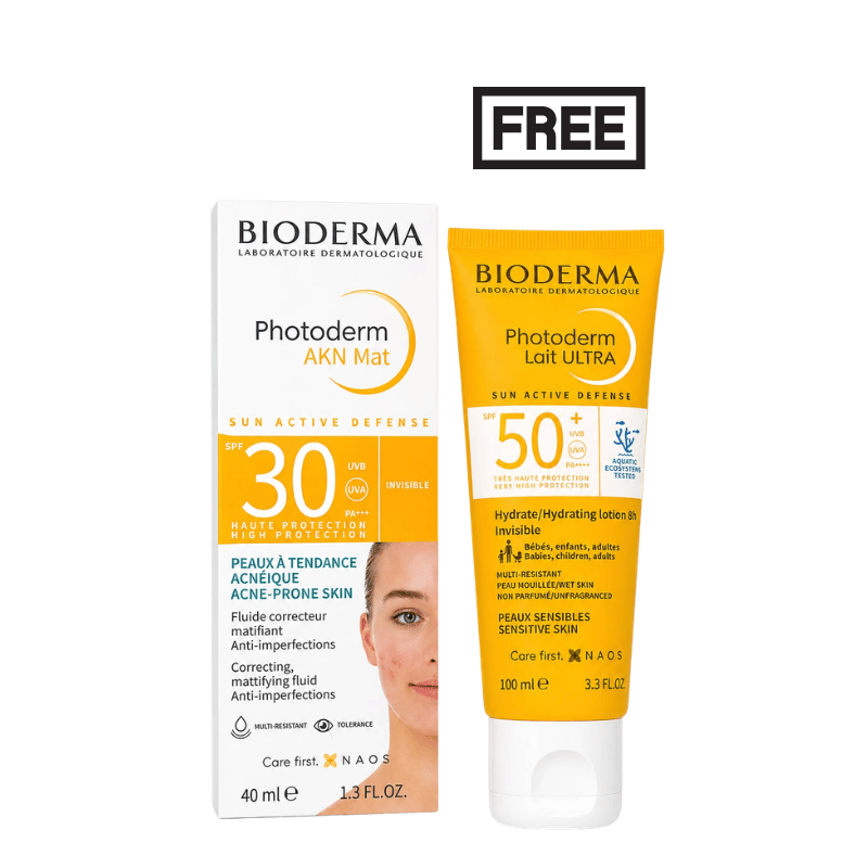 Bioderma Photoderm Akn Mat SPF30 + Bioderma Photoderm Lait Ultra
