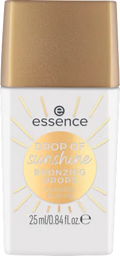 Essence bronzing drops packaging with gold cap and white container