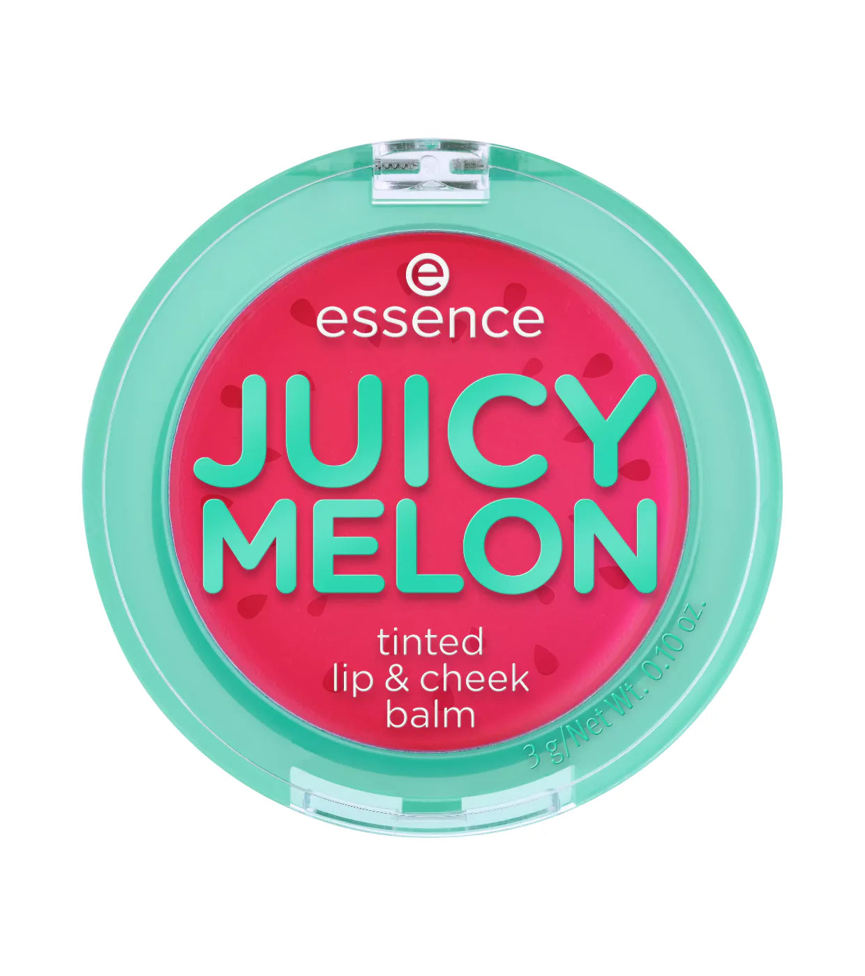 Essence Juicy Melon tinted lip & cheek balm packaging on a white background