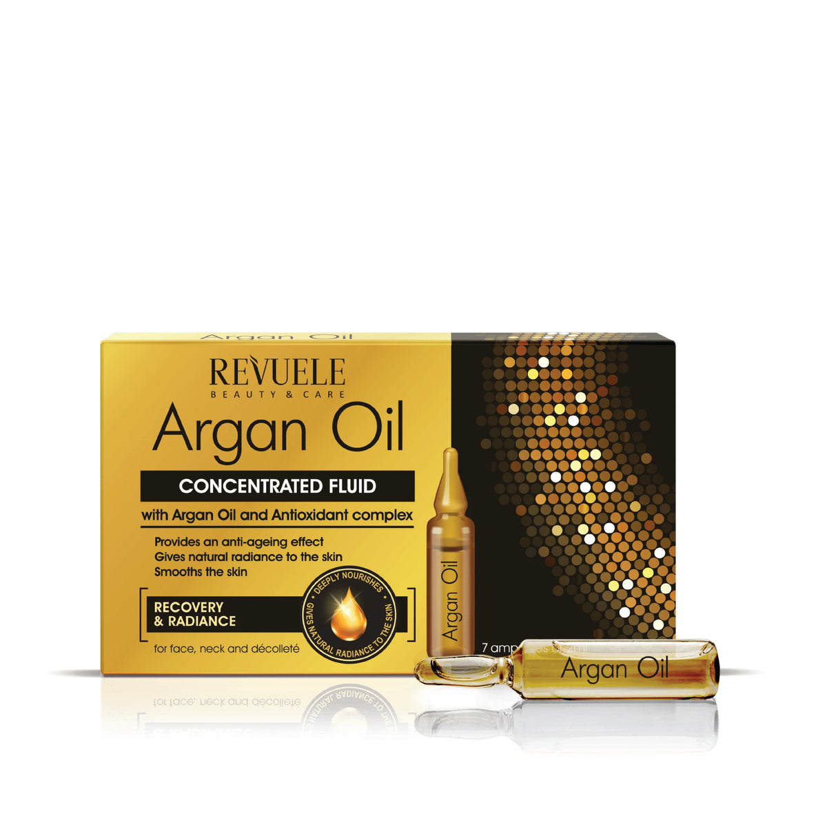 Revuele Argan Oil Ampoules Concentrated Fluid with Argan Oil and Antioxidant Complex 7 x 2 ML